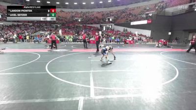 85 lbs 5th Place Match - Landon Piontek, De Pere Youth Wrestling vs Axel Setzer, Crass Trained