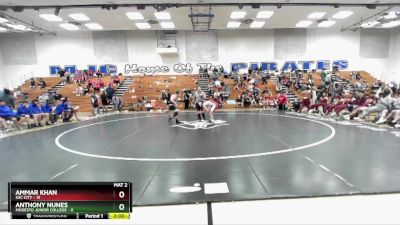 149 lbs Semis & 3rd Wb (16 Team) - Anthony Nunes, Modesto Junior College vs Ammar Khan, Sac City