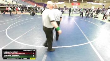 144 lbs Cons. Round 1 - Andrae Ramirez, Team Idaho Wrestling Club vs Jakailyn Monk, Fayetteville High School Wrestling