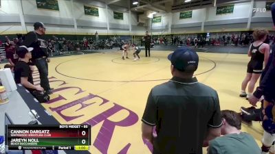 85 lbs Cons. Round 5 - Jareyn Noll, Beach Buccaneers vs Cannon Dargatz, Whitewood Wrestling Club