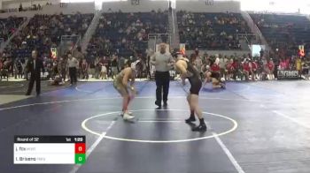 109 lbs Round Of 32 - Justin Fox, Mustang Wrestling Club vs Isaac Briseno, Prescott Wrestling Club