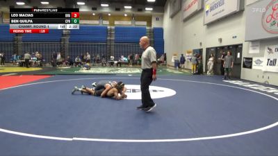 133 lbs Champ. Round 1 - Leo Macias, Unattached vs Ben Quilpa, Cal Poly Humboldt