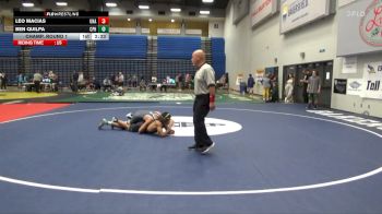 133 lbs Champ. Round 1 - Leo Macias, Unattached vs Ben Quilpa, Cal Poly Humboldt
