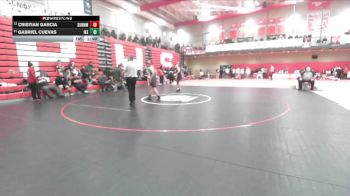 157 lbs Champ. Round 1 - Gabriel Cuevas, Eisenhower High School vs Cristian Garcia, Sunnyside
