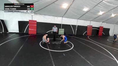144 lbs Champ. Round 1 - Abdulloh Timurov, Beverly Hills High School vs Angel Flores, El Toro High School