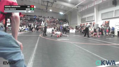100 lbs Final - Ezekiel Mashburn, Collinsville Cardinal Youth Wrestling vs Kade Church, Skiatook Youth Wrestling