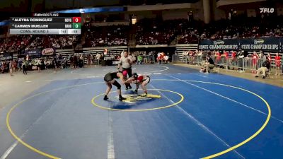 G 120 lbs Cons. Round 5 - Carmen Mueller, Baton Rouge Girls vs Aleyna Dominguez, North Vermilion Girls