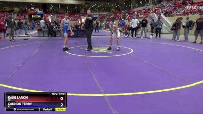 97 lbs 1st Place Match - Kash Larkin, AZ vs Cannon Terry, KS