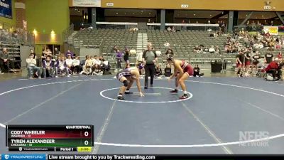 175 lbs Quarterfinals (8 Team) - Cody Wheeler, Wagoner vs Tyren Alexandeer, Chickasha