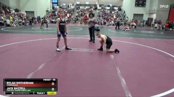 95 lbs Cons. Round 2 - Jack Bazzell, Chelsea Swarm Wrestling vs Rylan Smitherman, Stronghold