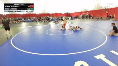 106 lbs Round 1 (8 Team) - Symon Schoettle, Roncalli B vs Owen Lubinski, Mauston