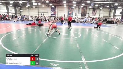 132 lbs Rr Rnd 1 - Tyler Taber, Journeymen Wrestling Blue vs Dawson Messinger, Upstate Uprising