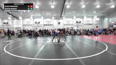E-118 lbs 3rd Place - Alijah Mohanna, OH vs Mason Spence, OH