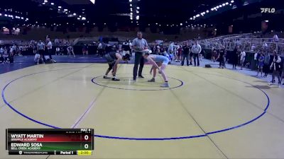 136 lbs Quarterfinal - Edward Sosa, Bell Creek Academy vs Wyatt Martin, Grapple Academy