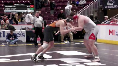 285 lbs Consi 3 - Jonah McCoy, Westmont Hilltop vs Mason Higley, Towanda