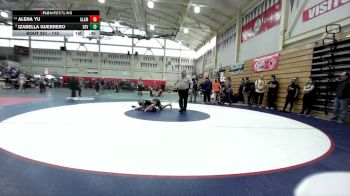 110 lbs Cons. Round 2 - Alena Yu, Alameda High School vs Izabella Guerrero, San Ramon Valley