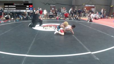100 lbs Cons. Semis - Abel Estrada, Victory Wrestling Club vs Reza Khademi, DCWA