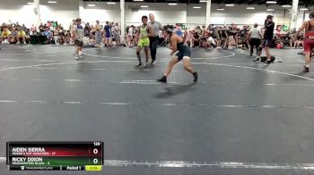 120 lbs Round 3 (4 Team) - Aiden Sierra, Moser`s Mat Monsters vs RIcky Dixon, Headhunters Black