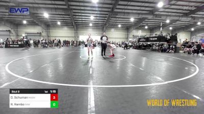 83 lbs Round Of 32 - Dominic Schuman, Mat Assassins vs Rhoan Rambo, RAW Wrestling Club