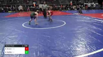 95 lbs Quarterfinal - Beau Brown, Purler Wrestling Academy vs Kohen Kieffer, Litchfield Wrestling Club