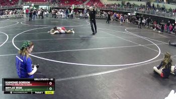 82 lbs 1st Place Match - KaiMonie Gordon, Nebraska Wrestling Academy vs BryLee Irsik, Nebraska Wrestling Academy