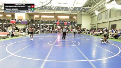 120 lbs Round Of 16 - Andres Bernal Mendoza, Fairfield Warde vs Lukas Boxley, Ledyard