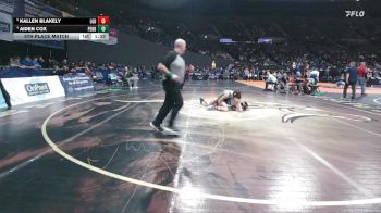 4A Boys 120 lbs 5th Place Match - Kallen Blakely, La Grande Boys vs Aiden Cox, Pendleton Boys