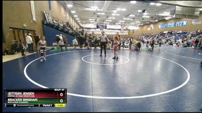 76 lbs Cons. Round 3 - Bracken Bingham, Box Elder Stingers vs Jettisen Jensen, Uintah Jr High Wrestling