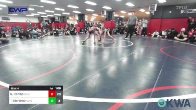 90 lbs Rr Rnd 2 - Rhoan Rambo, Oklahoma Elite 15u Black vs Tobias Martinez, Kansas Mayhem