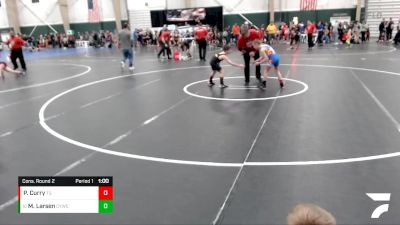 67 lbs Cons. Round 2 - Maison Larsen, Cozad Youth Wrestling Club vs Paxton Curry, Team Garcia