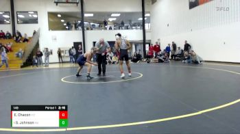 149 lbs Cons. Round 5 - Seth Johnson, Marian University (IN) vs Elijah Chacon, Indiana Tech