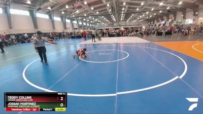 55 lbs Cons. Round 2 - Josiiah Martinez, Warhawk Wrestling Academy vs Teddy Collins, Texans Wrestling Club