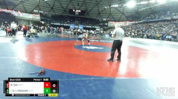 4A 113 lbs Cons. Round 2 - Ulysses Lopez-Vazquez, Glacier Peak vs Andrew Cai, Newport (Bellevue)