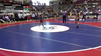 5A 155 lbs 3rd Place Match - Adrian York, Sylvan Hills vs Catherine Paz, Berryville
