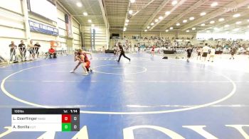 100 lbs Quarterfinal - Lexi Doerflinger, Ranger Pride Wrestling vs Ava Bonilla, Elite NJ Girls