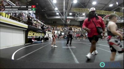 80 lbs Quarterfinal - Brueck "Brewick" Larkin, ARDMORE TAKEDOWN CLUB vs Kristan Fixico, Red Ryder Wrestling Club