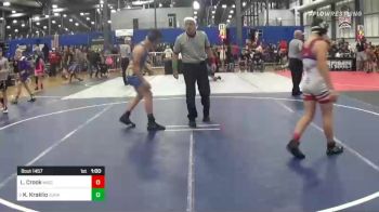 130 lbs 3rd Place - Liam Crook, Wisconsin Iron vs Kamdyn Kraklio, Durant Catpac