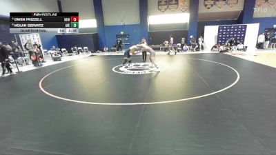 184 lbs Quarterfinal - Owen Frizzell, Heidelberg vs Nolan Gerwitz, Averett