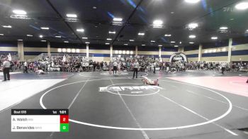 72 lbs Quarterfinal - Aukai Walsh, 808 Wc vs Jonathan Benavides, Bayside Academy WC