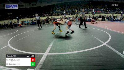 80 lbs Round Of 32 - Shawn Allen Jr., Mustang Bronco Wrestling Club vs Cooper Johnson, Hurricane Wrestling Academy