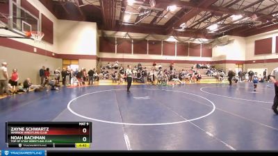 75 lbs Champ. Round 1 - Noah Bachman, Top Of Utah Wrestling Club vs Zayne Schwartz, Warrior Wrestling Club