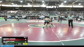 126 lbs Champ. Round 3 - Addison Johnson, Juab vs Maleigha Azure, LaGrande