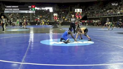141 lbs Cons. Round 1 - Brayden Gibson, Shorter vs James Wright, Central Mo.