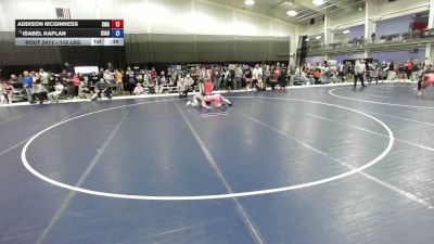 115 lbs Cons. Semis - Isabel Kaplan, Central Indiana Academy Of Wrestling vs Addison McGinness, Sebolt Wrestling Academy