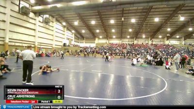 63 lbs Cons. Round 4 - Kevin Packer, Upper Valley Aces Wresstling vs Cruz Armstrong, Idaho