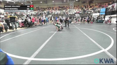 61 lbs Consi Of 8 #2 - Michael Holloway, Team Nomad vs Huck McDowell, Noble Takedown Club