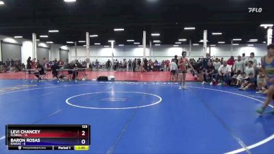 125 lbs Placement Matches (8 Team) - Levi Chancey, Florida vs Baron Rosas, Kansas