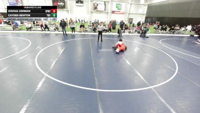 16U BOYS HARD LUCK - 156.8-165 Champ. Round 2 - Joshua Ushman, Riverton Parke Wrestling Club vs Cayden Newton, Trailhands Wrestling Club