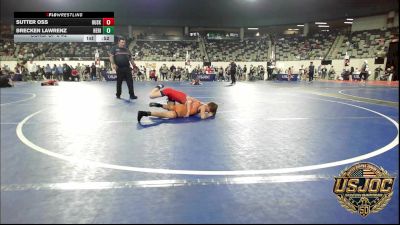 76 lbs Consi Of 8 #2 - Sutter Oss, Husky Wrestling Club vs Brecken Lawrenz, Herington Wrestling Club