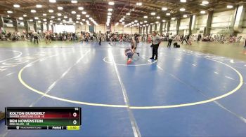 92 lbs Rd# 2 10:30am Friday - Ben Howenstein, Iowa Black vs Kolton Dunkerly, Ranger Wrestling Club